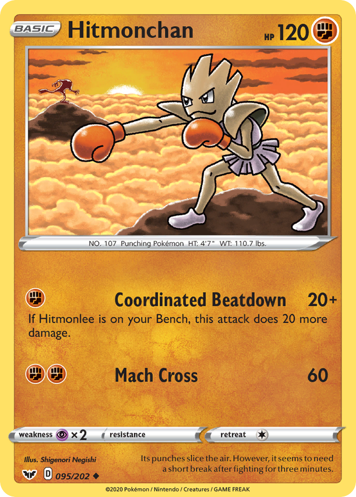 Hitmonchan (095/202) [Sword & Shield: Base Set] | Good Games Modbury