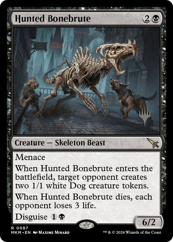 Hunted Bonebrute 87p/182 (Promo Pack: Murders at Karlov Manor)  - Foil | Good Games Modbury