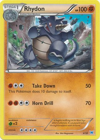 Rhydon (4/30) [XY: Trainer Kit 2 - Latios] | Good Games Modbury