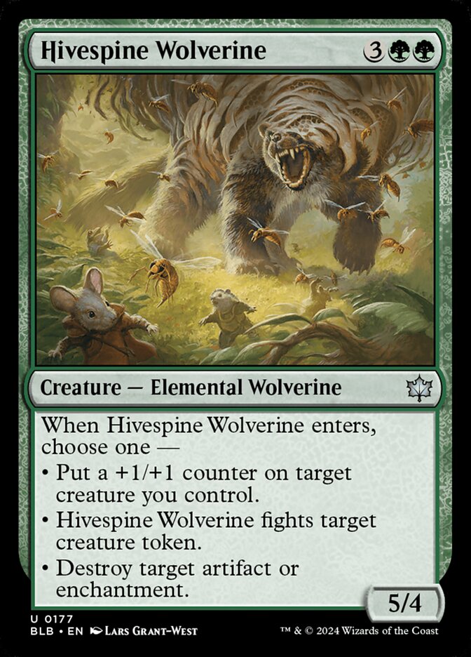 Hivespine Wolverine 177/281 (Bloomburrow)  - Foil | Good Games Modbury