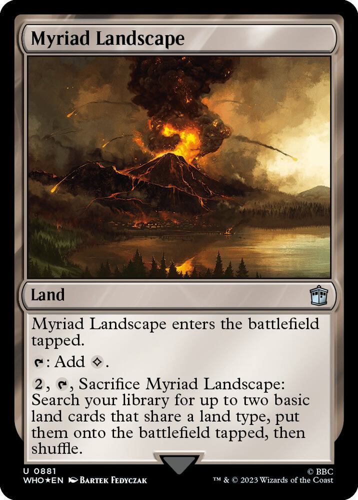 Myriad Landscape 881/331 (Universes Beyond: Doctor Who)  - Surge Foil | Good Games Modbury