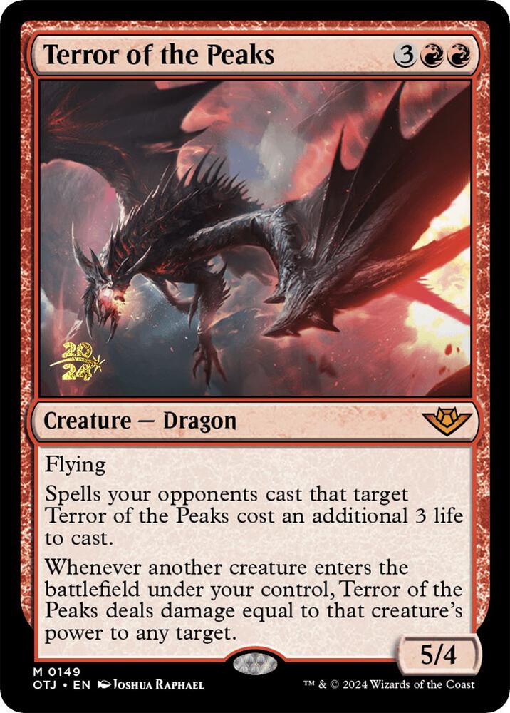 Terror of the Peaks OTJ 149s/160 (Prerelease Cards)  - Foil | Good Games Modbury
