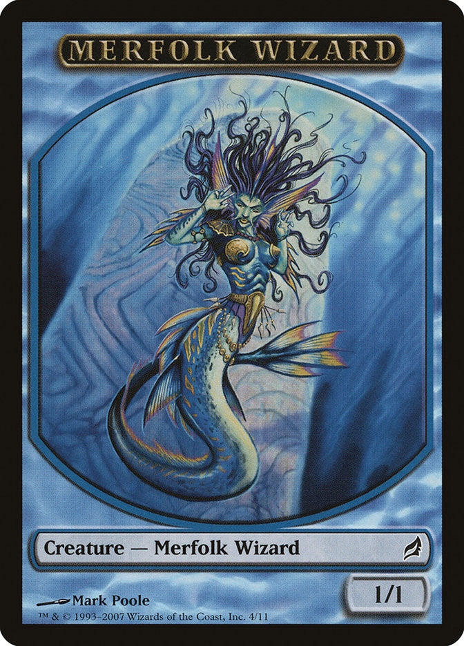 Merfolk Wizard Token [Lorwyn Tokens] | Good Games Modbury