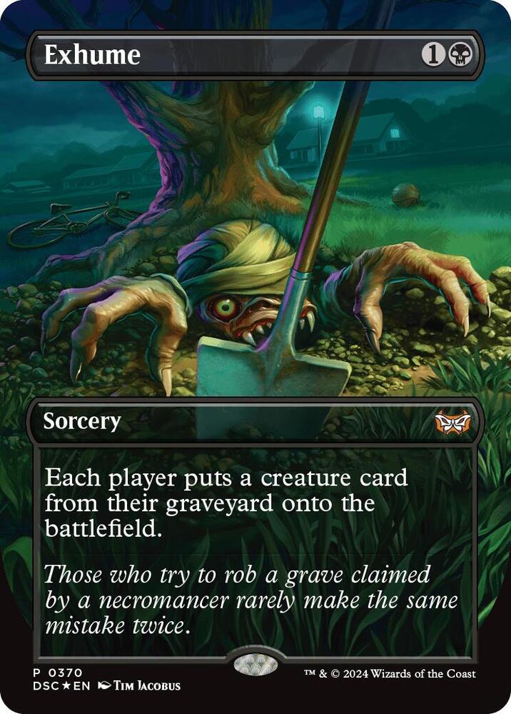 Exhume 370 (Commander: Duskmourn: House of Horror)  - Borderless Foil | Good Games Modbury