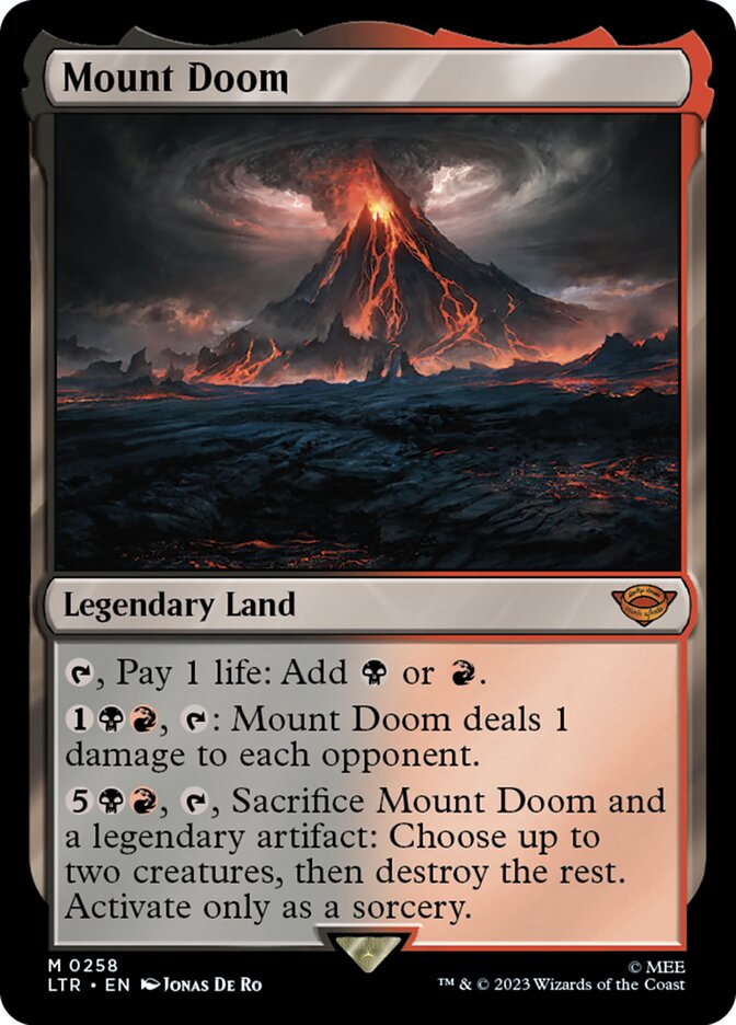 Mount Doom 258 (Universes Beyond: The Lord of the Rings: Tales of Middle-earth)  | Good Games Modbury