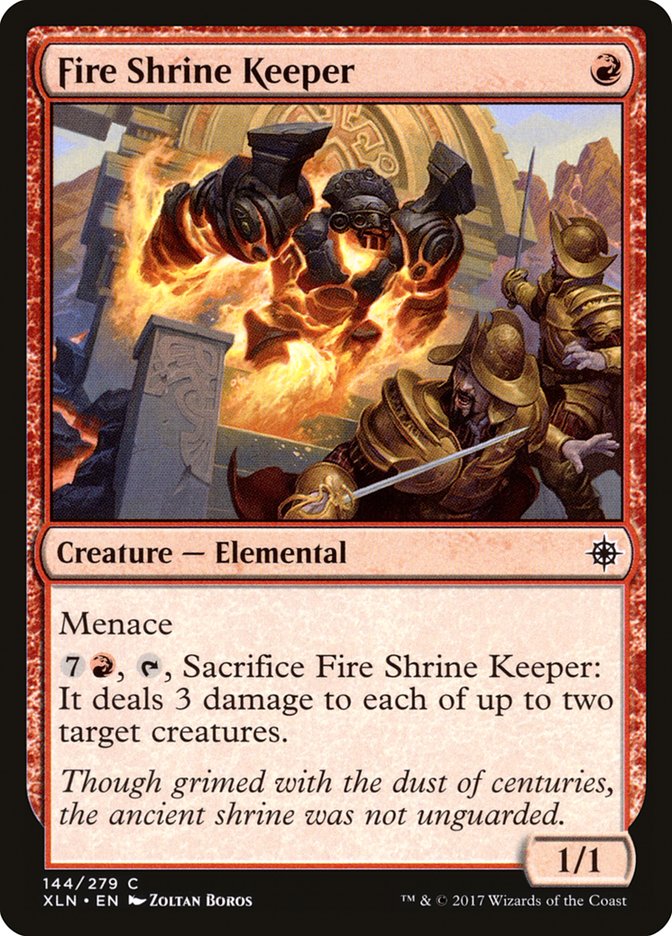 Fire Shrine Keeper [Ixalan] | Good Games Modbury