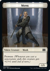 Wrenn and Six Emblem // Monk Double-Sided Token [Double Masters 2022 Tokens] | Good Games Modbury