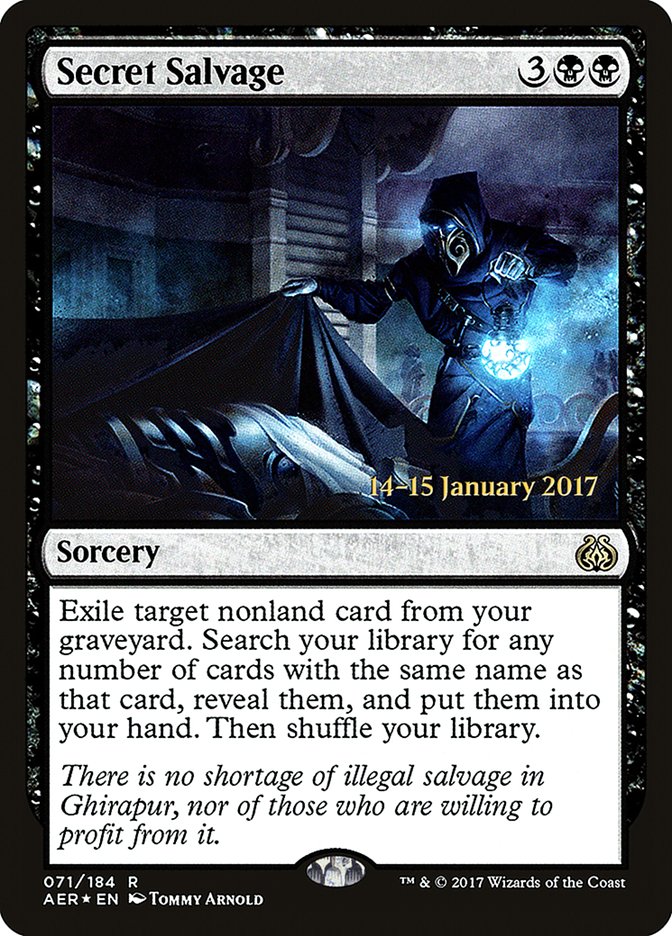 Secret Salvage [Aether Revolt Prerelease Promos] | Good Games Modbury