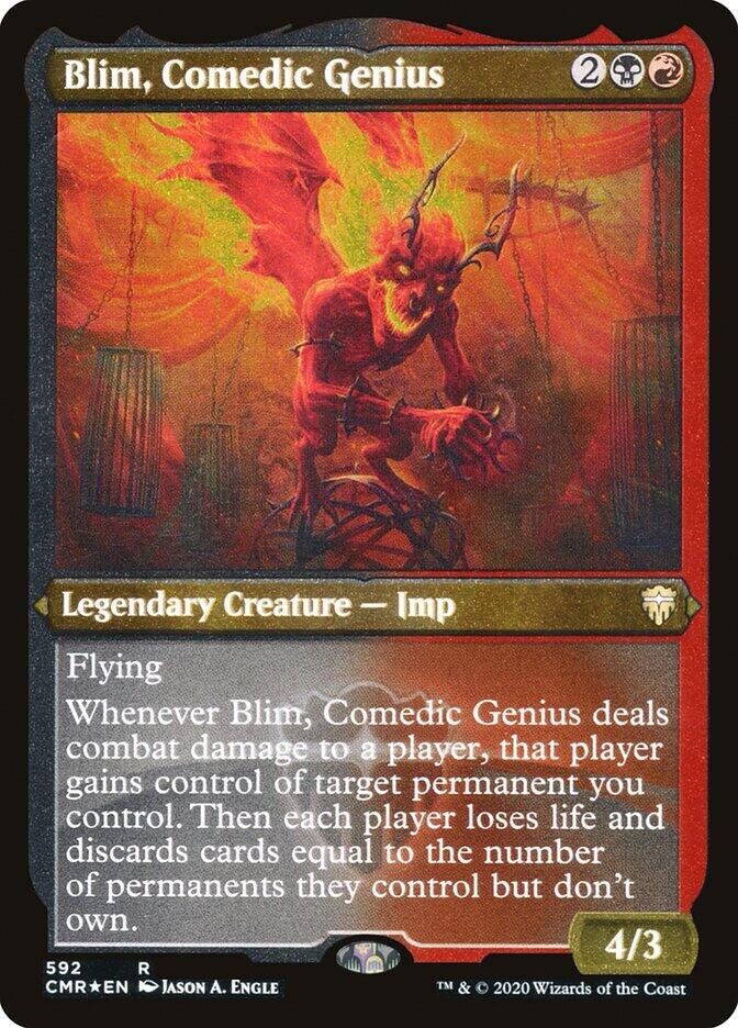 Blim Comedic Genius Foil Etched 592 (Commander Legends)  - Foil | Good Games Modbury