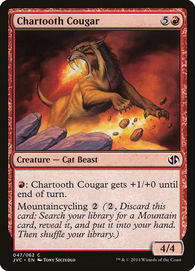 Chartooth Cougar 47/62 (Duel Decks: Anthology)  | Good Games Modbury