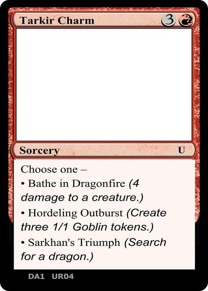Tarkir Charm UR04c/477 (Un-Known Event Playtest Cards)  | Good Games Modbury
