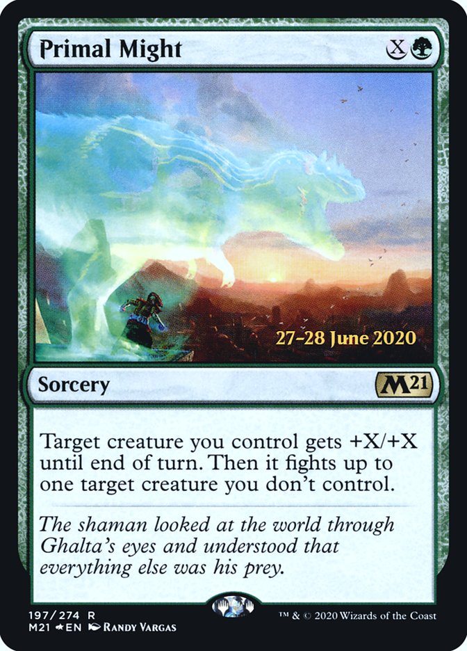 Primal Might [Core Set 2021 Prerelease Promos] | Good Games Modbury