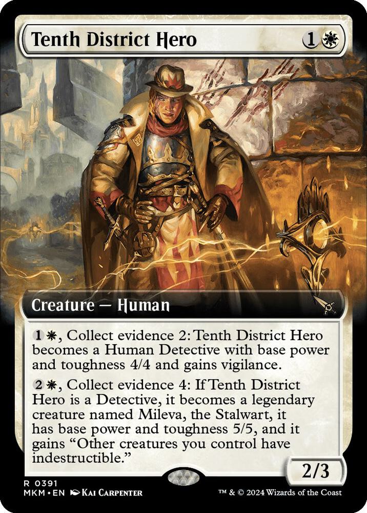 Tenth District Hero 391/286 (Murders at Karlov Manor)  - Extended Art Foil | Good Games Modbury