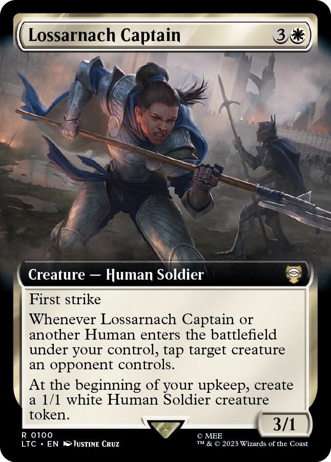 Lossarnach Captain 100/347 (Commander: The Lord of the Rings: Tales of Middle-earth)  - Extended Art | Good Games Modbury