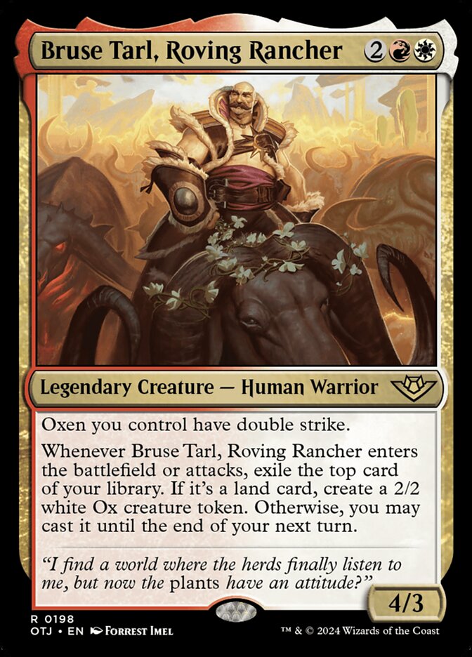 Bruse Tarl, Roving Rancher 198/286 (Outlaws of Thunder Junction)  | Good Games Modbury
