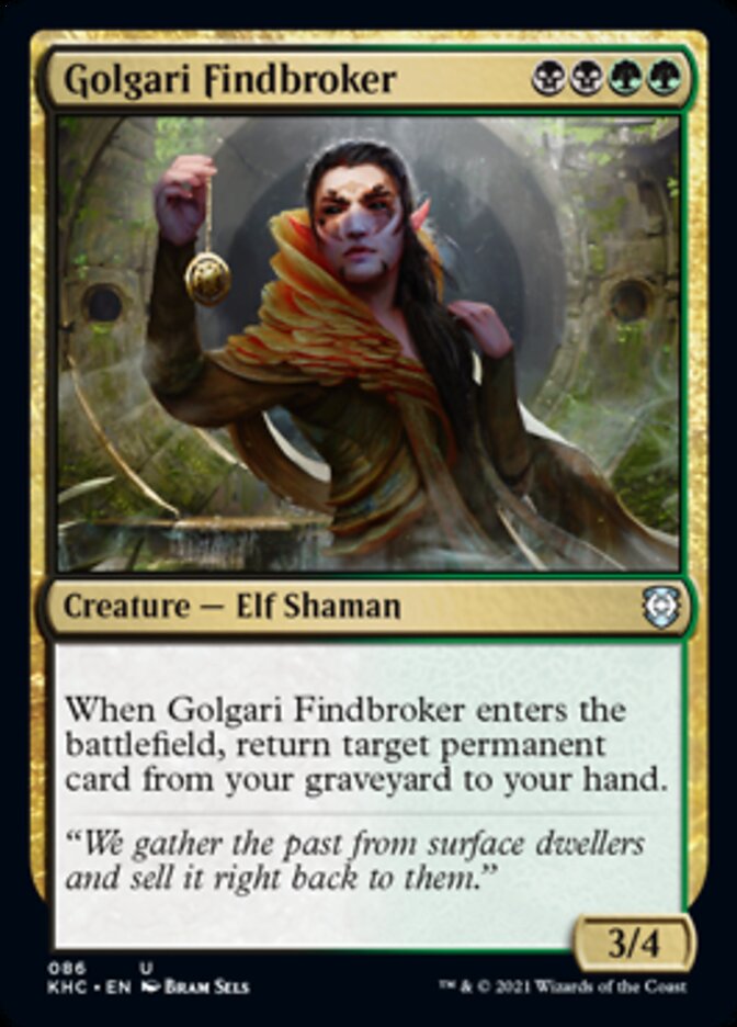Golgari Findbroker [Kaldheim Commander] | Good Games Modbury