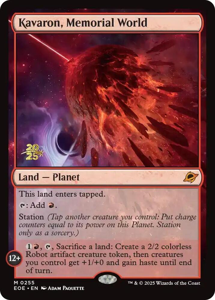 Kavaron Memorial World 255s/160 (Prerelease Cards)  - Foil | Good Games Modbury