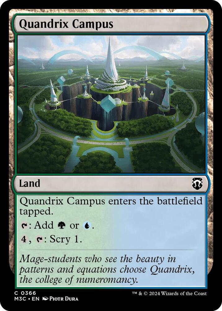 Quandrix Campus 366/411 (Commander: Modern Horizons 3)  - Ripple Foil | Good Games Modbury