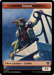 Saproling // Goblin Double-Sided Token [Commander Masters Tokens] | Good Games Modbury