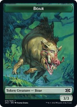 Boar Treasure Double Sided Token 15 // 22 (Double Masters 2022)  | Good Games Modbury