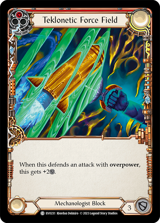 Teklonetic Force Field (Red) [EVO231] (Bright Lights)  Rainbow Foil | Good Games Modbury