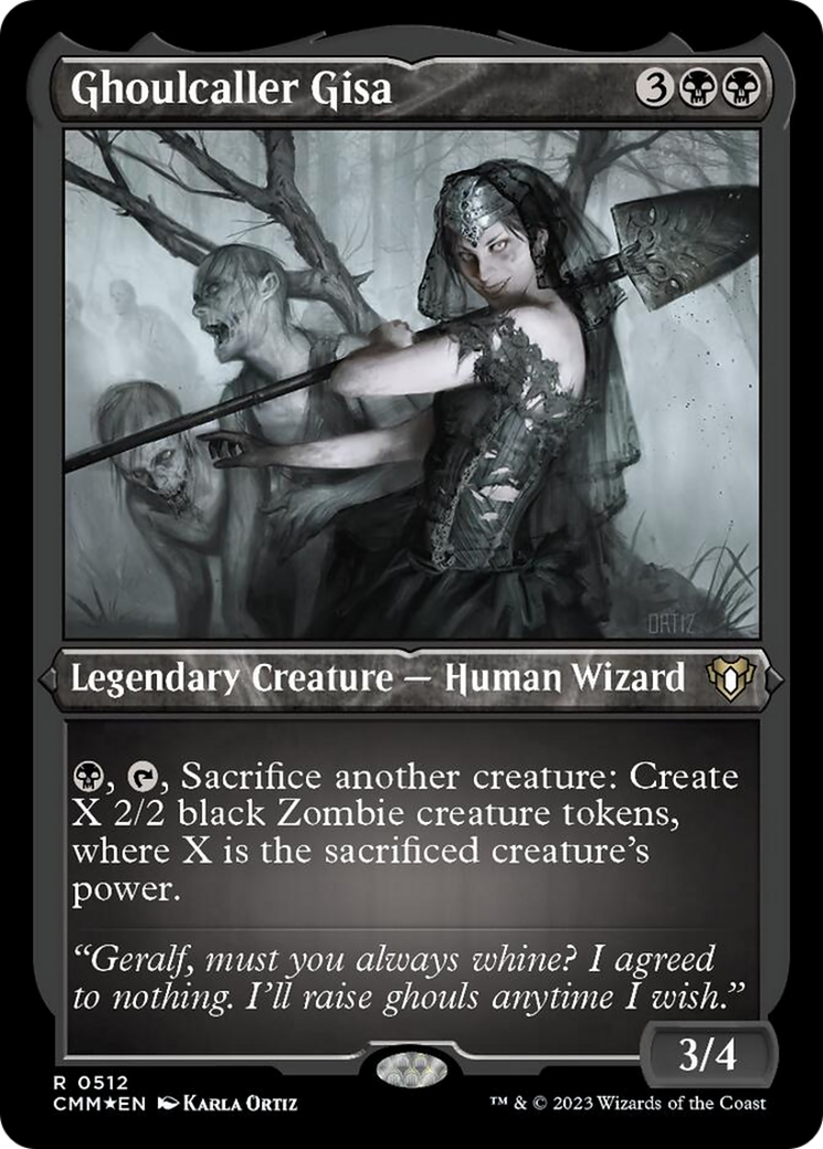 Ghoulcaller Gisa (Foil Etched) [Commander Masters] | Good Games Modbury