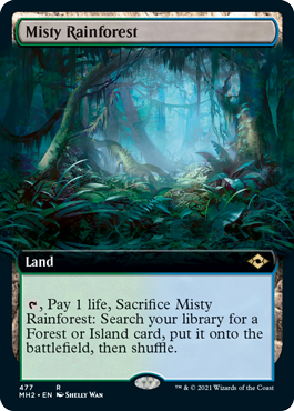 Misty Rainforest (Extended Art) [Modern Horizons 2] | Good Games Modbury