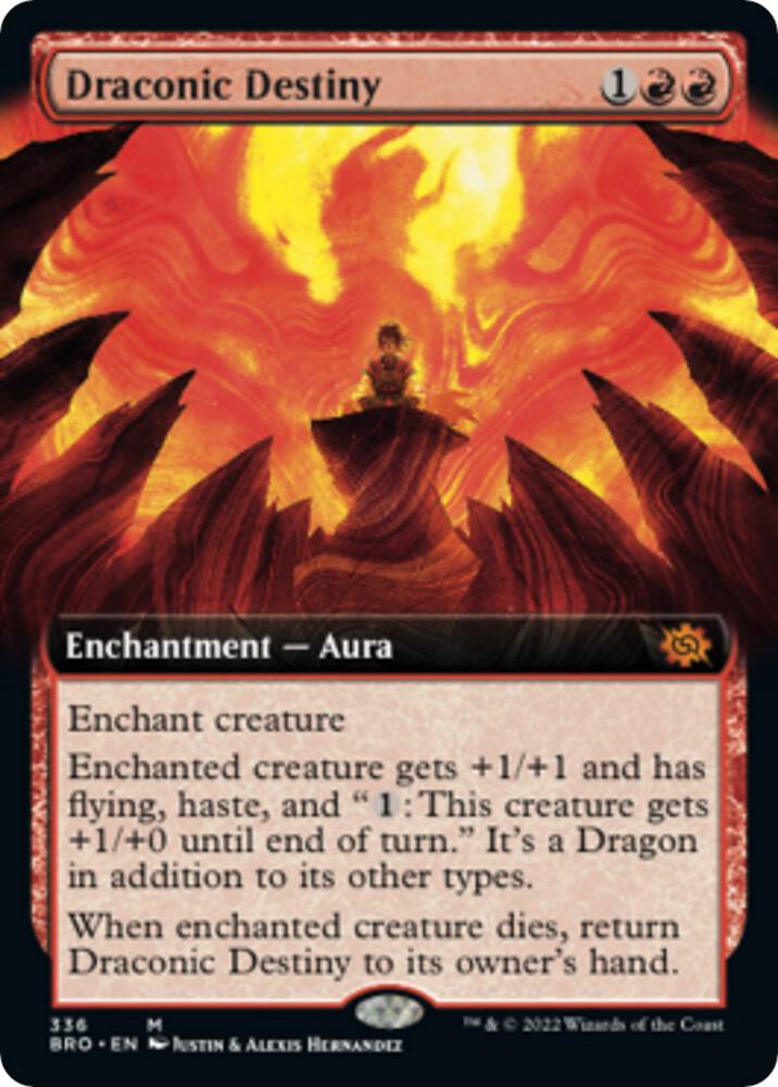 Draconic Destiny Extended Art 336/287 (The Brothers' War)  | Good Games Modbury