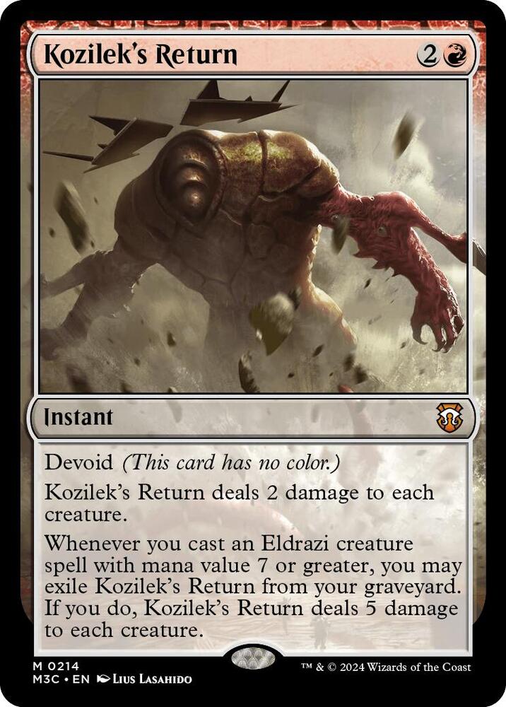 Kozilek's Return 214/411 (Commander: Modern Horizons 3)  - Ripple Foil | Good Games Modbury