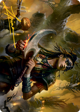 Harvesttide Sentry Art Card (Gold-Stamped Signature) [Innistrad: Midnight Hunt Art Series] | Good Games Modbury