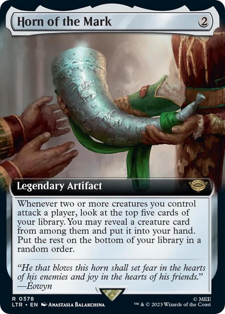 Horn of the Mark 378 (Universes Beyond: The Lord of the Rings: Tales of Middle-earth)  - Extended Art | Good Games Modbury