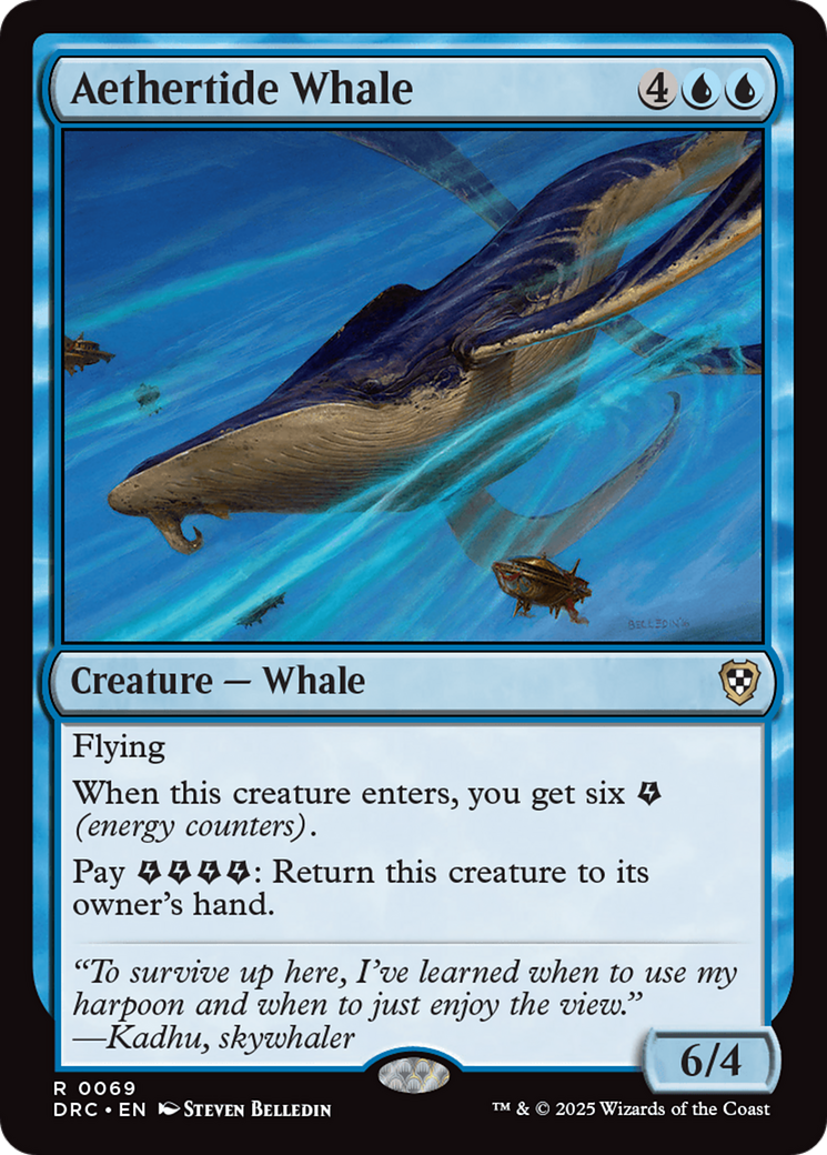 Aethertide Whale [Aetherdrift Commander] | Good Games Modbury