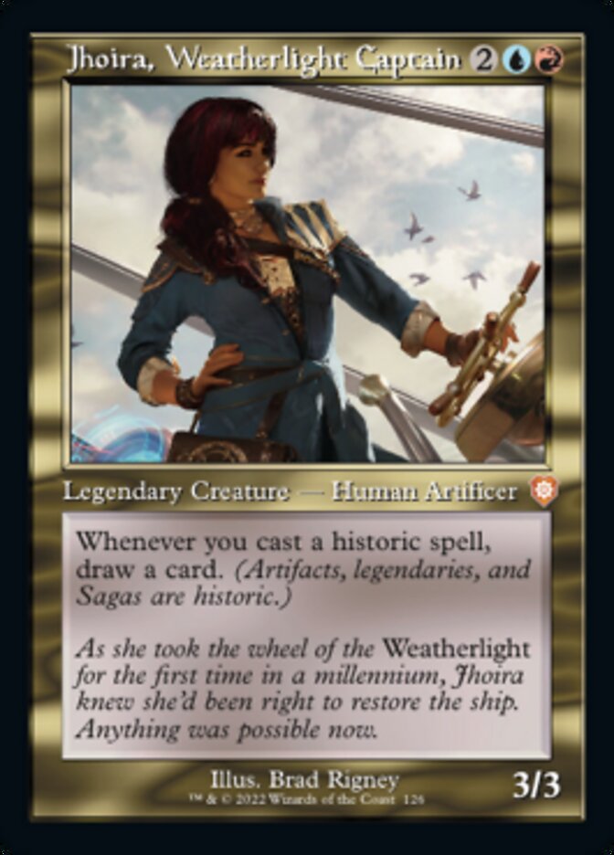 Jhoira, Weatherlight Captain (Retro) [The Brothers' War Commander] | Good Games Modbury