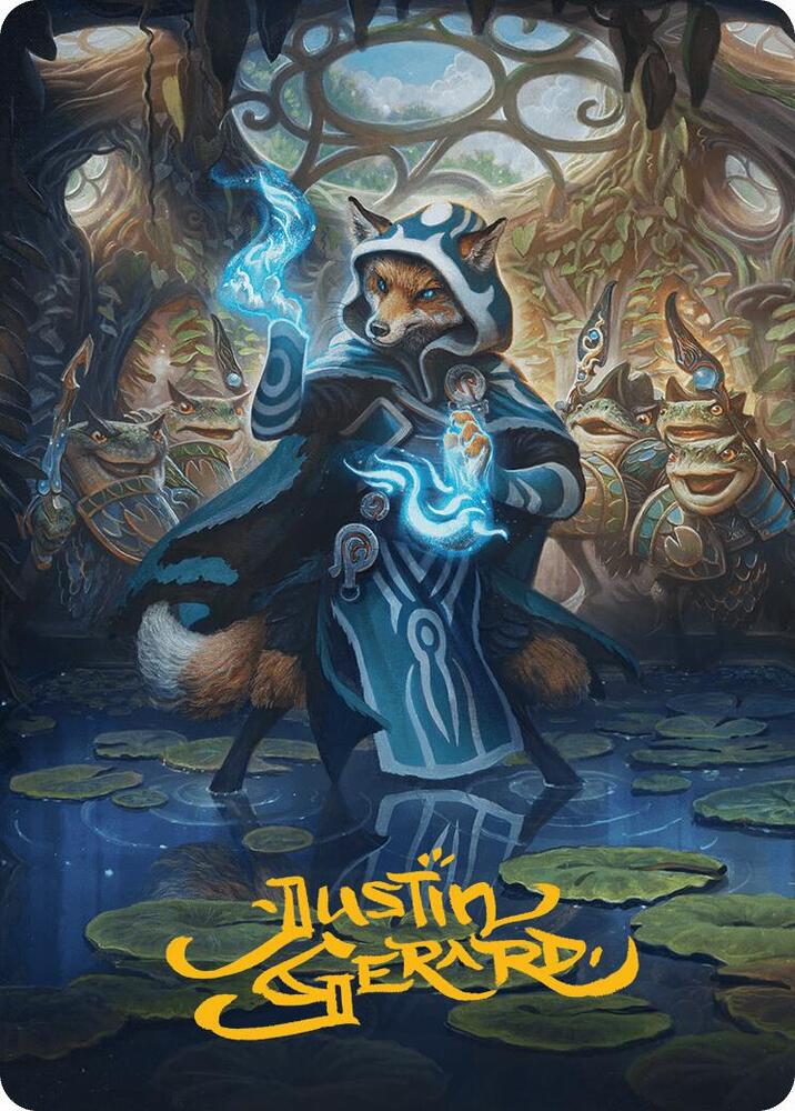 Jace the Mind Sculptor Art Card Gold Stamped Signature 49 (Art Series: Bloomburrow)  | Good Games Modbury