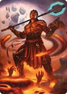 Koth Fire of Resistance Art Card 31 (Art Series: Phyrexia: All Will Be One)  | Good Games Modbury