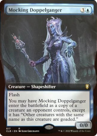 Mocking Doppelganger (Extended Art) [Commander Legends: Battle for Baldur's Gate] | Good Games Modbury