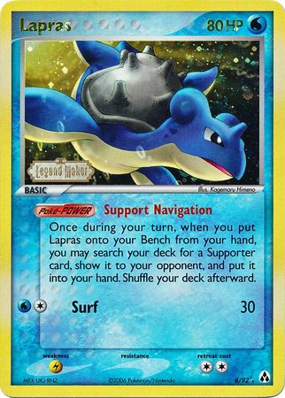 Lapras (8/92) (Stamped) [EX: Legend Maker] | Good Games Modbury