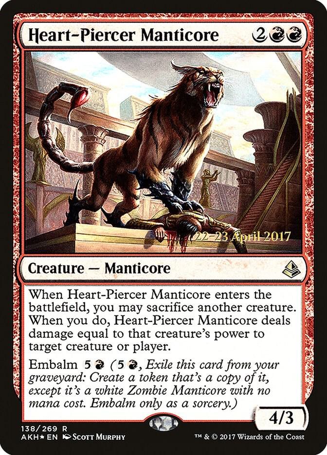 Heart Piercer Manticore 138s/77 (Prerelease Cards)  - Foil | Good Games Modbury