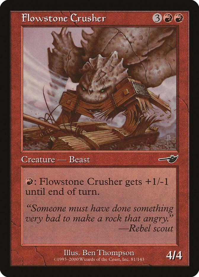Flowstone Crusher 81/143 (Nemesis)  - Foil | Good Games Modbury