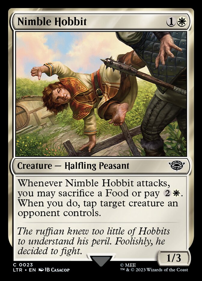Nimble Hobbit 23 (Universes Beyond: The Lord of the Rings: Tales of Middle-earth)  - Foil | Good Games Modbury