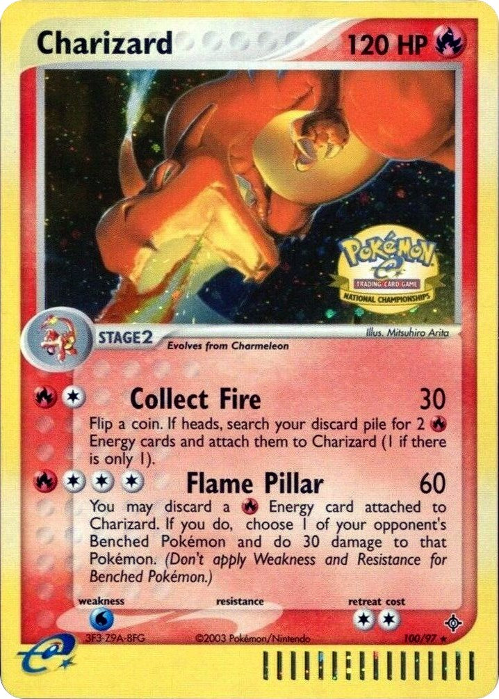 Charizard (100/097) (National Championships) [League & Championship Cards] | Good Games Modbury