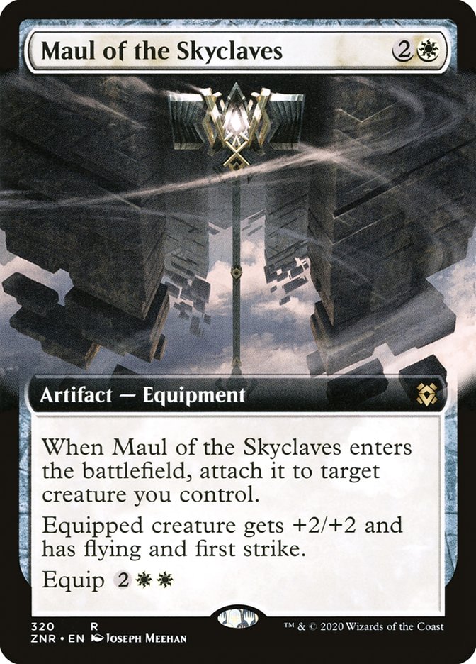 Maul of the Skyclaves (Extended Art) [Zendikar Rising] | Good Games Modbury