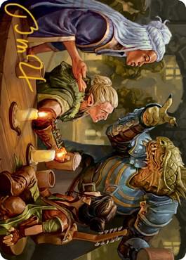 You Meet in a Tavern Art Card Gold Stamped Signature 49 (Art Series: Adventures in the Forgotten Realms)  | Good Games Modbury