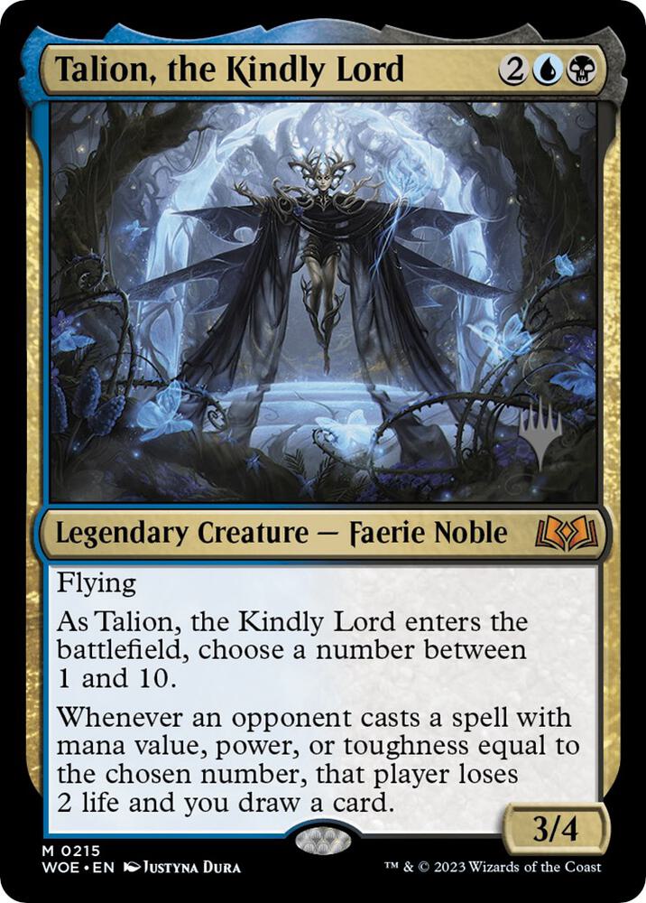Talion the Kindly Lord 215p/200 (Promo Pack: Wilds of Eldraine)  - Foil | Good Games Modbury