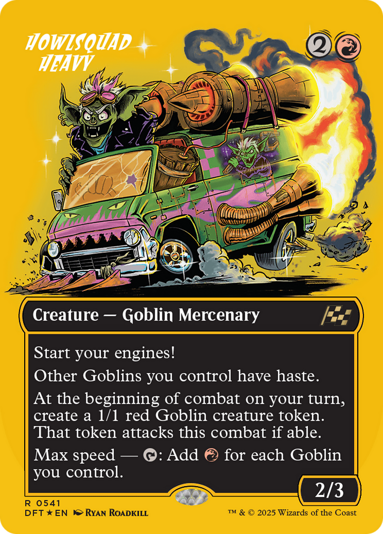 Howlsquad Heavy (Borderless) (First-Place Foil) [Aetherdrift] | Good Games Modbury