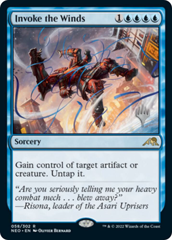 Invoke the Winds 58 (Promo Pack: Kamigawa: Neon Dynasty)  | Good Games Modbury