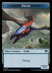 Spirit (0010) // Drake Double-Sided Token [Commander Masters Tokens] | Good Games Modbury