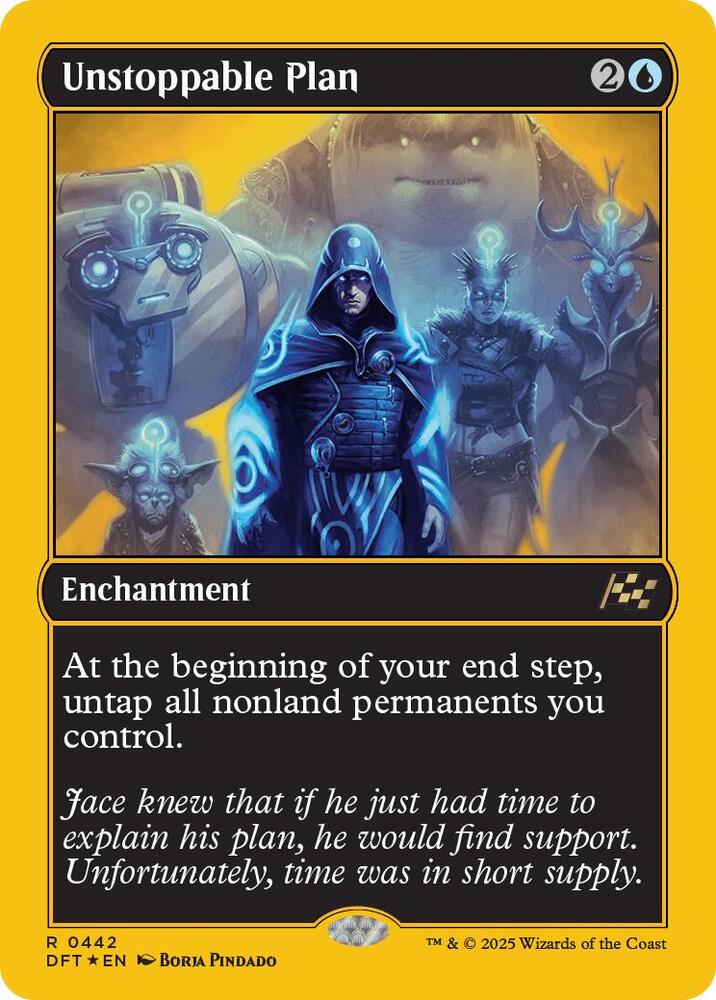 Unstoppable Plan 442/291 (Aetherdrift)  - First-Place Foil | Good Games Modbury