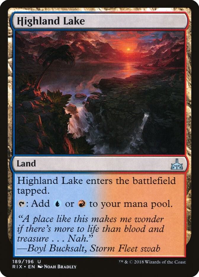 Highland Lake 189/196 (Rivals of Ixalan)  - Foil | Good Games Modbury