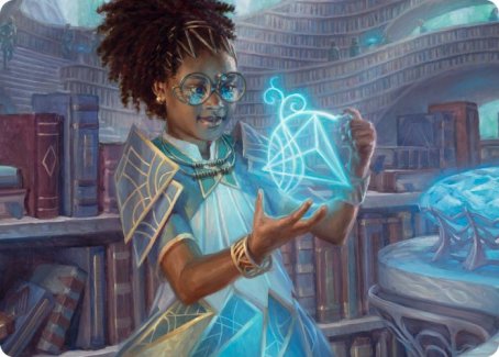 Zimone, Quandrix Prodigy Art Card [Strixhaven: School of Mages Art Series] | Good Games Modbury